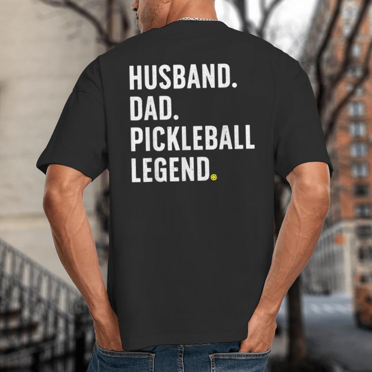 Cool Pickleball For Men Husband Dad Legend Pickleball Player Big And Tall Men's T-Shirt Back Print Cool Pickleball For Men Husband Dad Legend Pickleball Player Big And Tall Men's T-Shirt Back Print