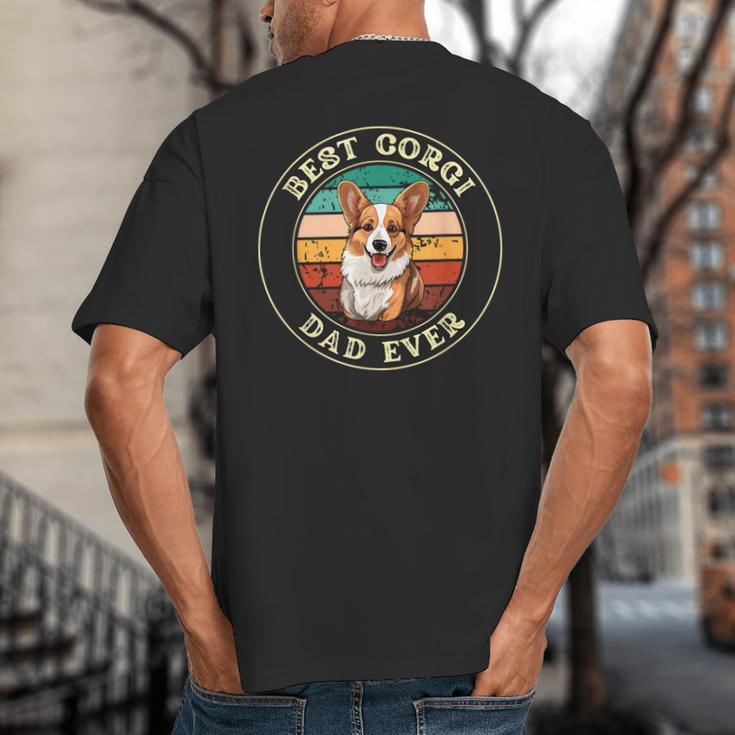 Corgi Dad Idea For Men Big And Tall Men's T-Shirt Back Print