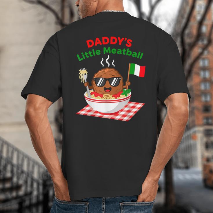 Couple Daddy's Little Meatball Italian Men Big And Tall Men's T-Shirt Back Print