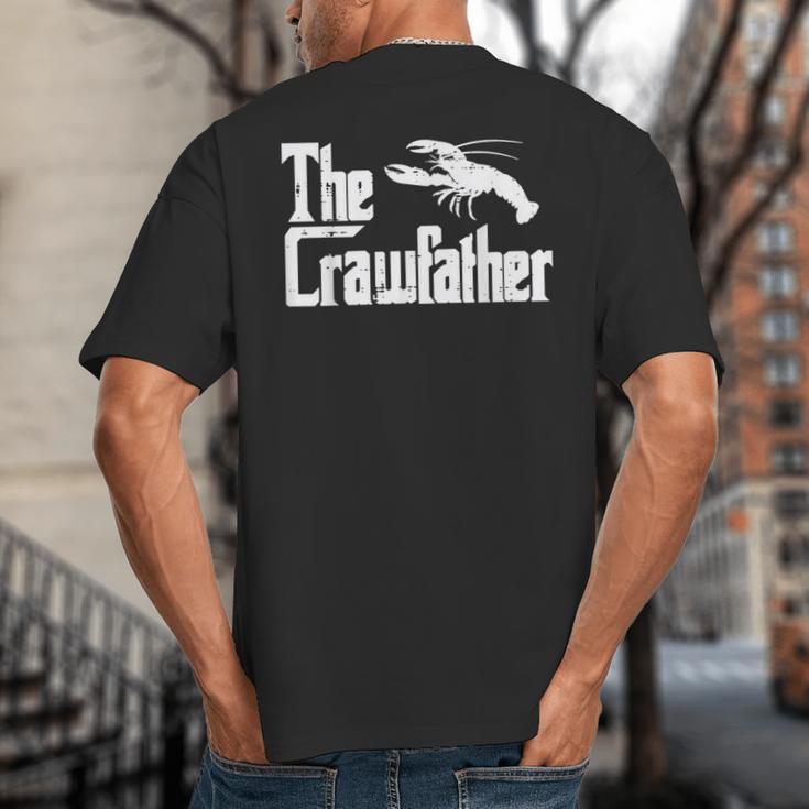Crawfish The Crawfather Crayfish Parody Dad Papa Men Big And Tall Men's T-Shirt Back Print