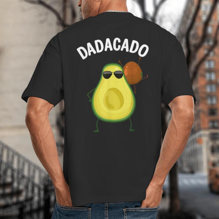Cute Avocado For Dad Men Fruit Avocado Pear Lovers Big And Tall Men's T-Shirt Back Print