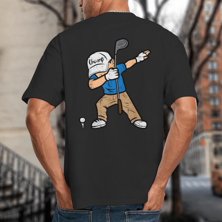 Dabbing Golfer Golfing Golfer Dad Men Boys Kids Youth Big And Tall Men's T-Shirt Back Print Dabbing Golfer Golfing Golfer Dad Men Boys Kids Youth Big And Tall Men's T-Shirt Back Print