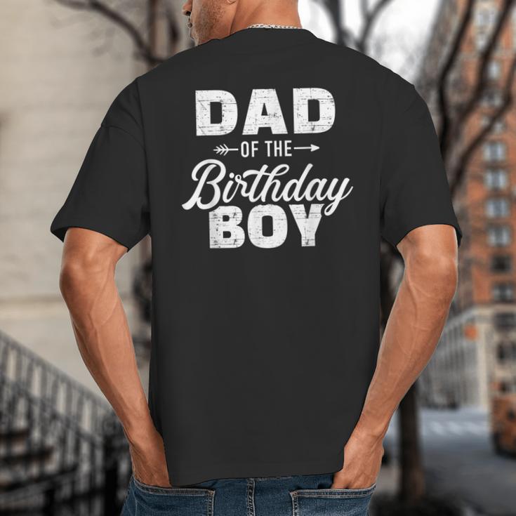Dad Of The Birthday Boy Matching Family Party Big And Tall Men's T-Shirt Back Print