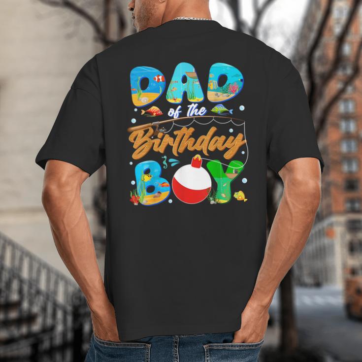 Dad Of The Birthday Boy Ofishally One Family Matching Party Big And Tall Men's T-Shirt Back Print