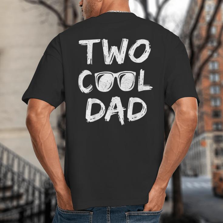 Dad Of The Birthday Boy Two Cool 2nd Bday Family Matching Big And Tall Men's T-Shirt Back Print
