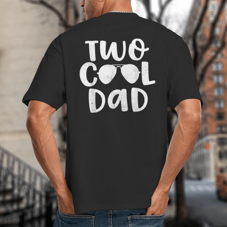 Dad Of The Birthday Boy Two Cool 2nd Bday Father Papa Daddy Big And Tall Men's T-Shirt Back Print