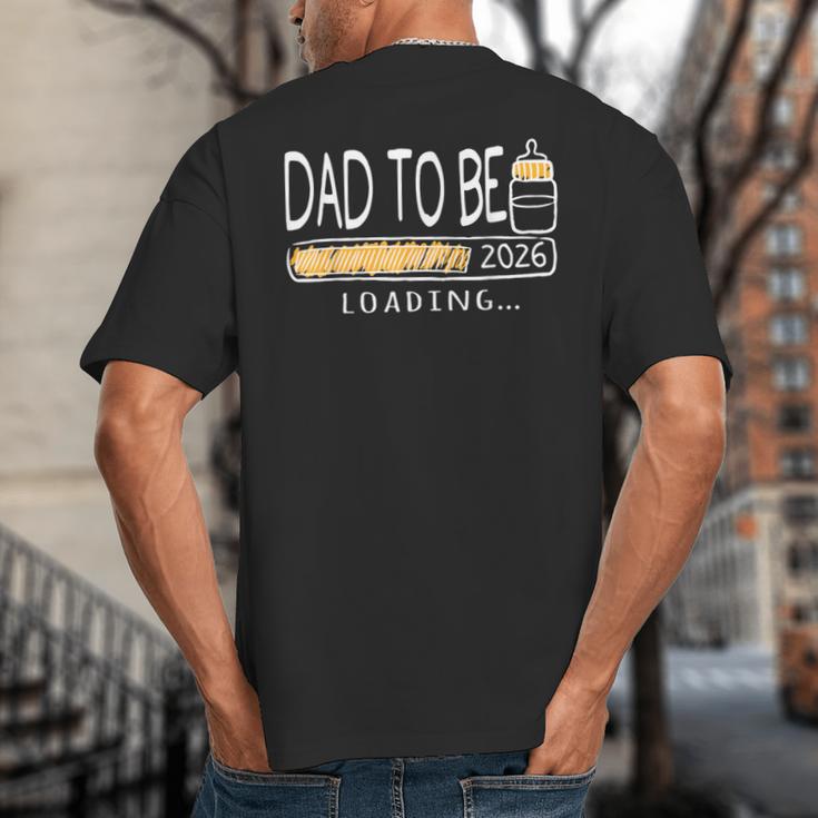 Dad Est 2026 Daddy To Be Promoted To Daddy Soon To Be Dad Big And Tall Men's T-Shirt Back Print