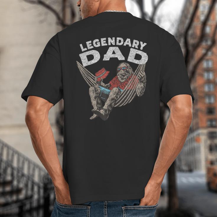 Dad Legendary Saying Big And Tall Men's T-Shirt Back Print Dad Legendary Saying Big And Tall Men's T-Shirt Back Print