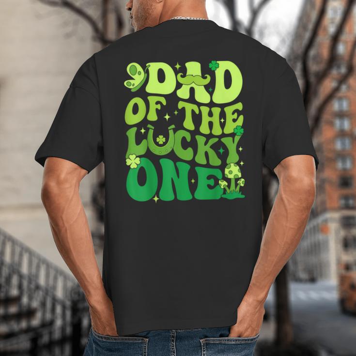 Dad Of The Lucky One Saint Patrick's Day Children Birthday Big And Tall Men's T-Shirt Back Print