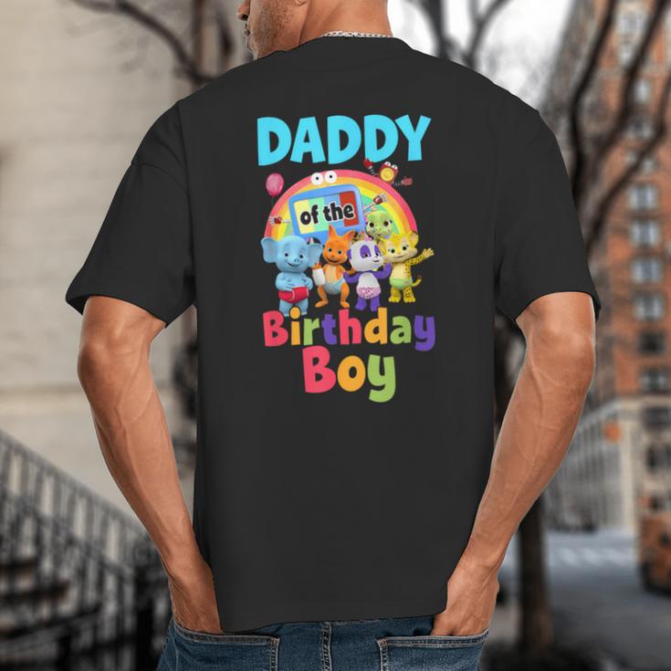 Dad And Mom Daddy Of The Birthday Boy Family Party Decor Big And Tall Men's T-Shirt Back Print