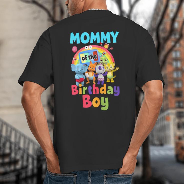 Dad And Mom Mommy Of The Birthday Boy Family Party Decor Big And Tall Men's T-Shirt Back Print