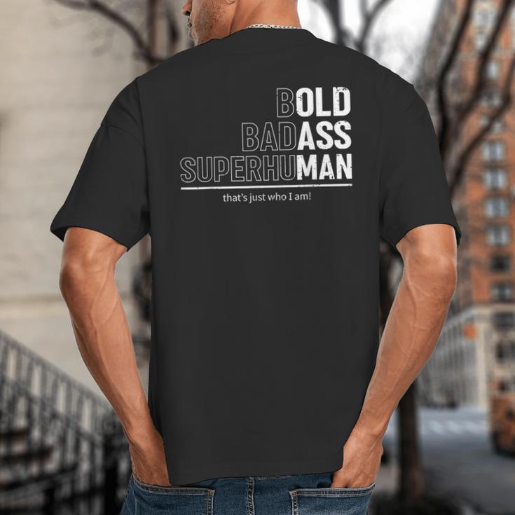 Dad Old Man Grandpa Gag Birthday Fathers Day Dad Big And Tall Men's T-Shirt Back Print