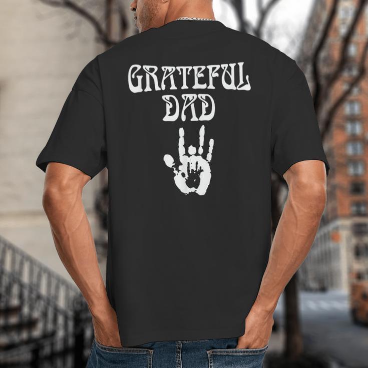 Dad Retro Distressed Grateful Dad Big And Tall Men's T-Shirt Back Print