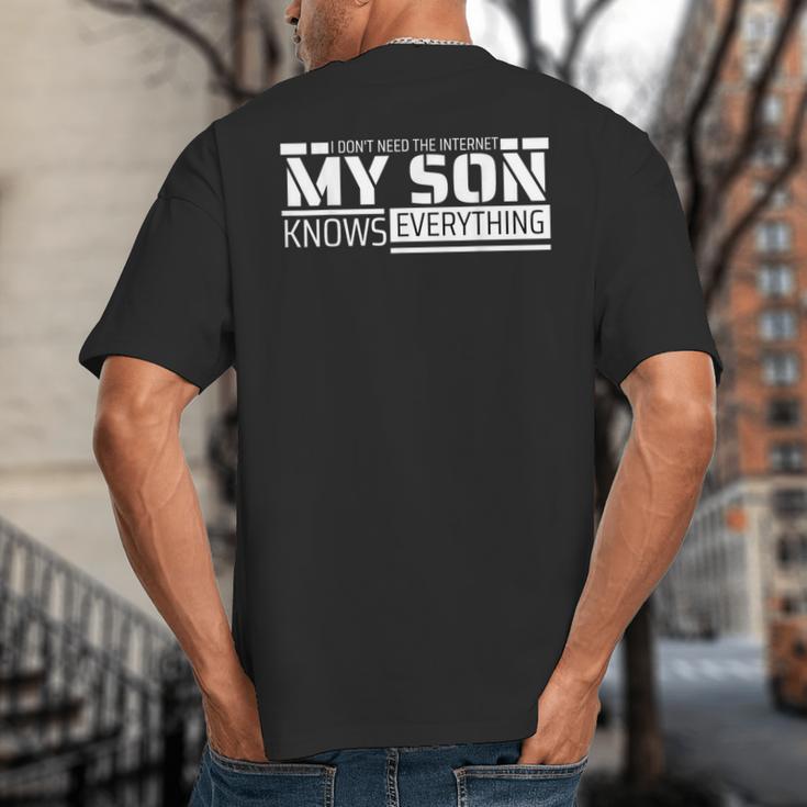 Dad Shirt From Son Men Fathers Day Dad Big And Tall Men's T-Shirt Back Print