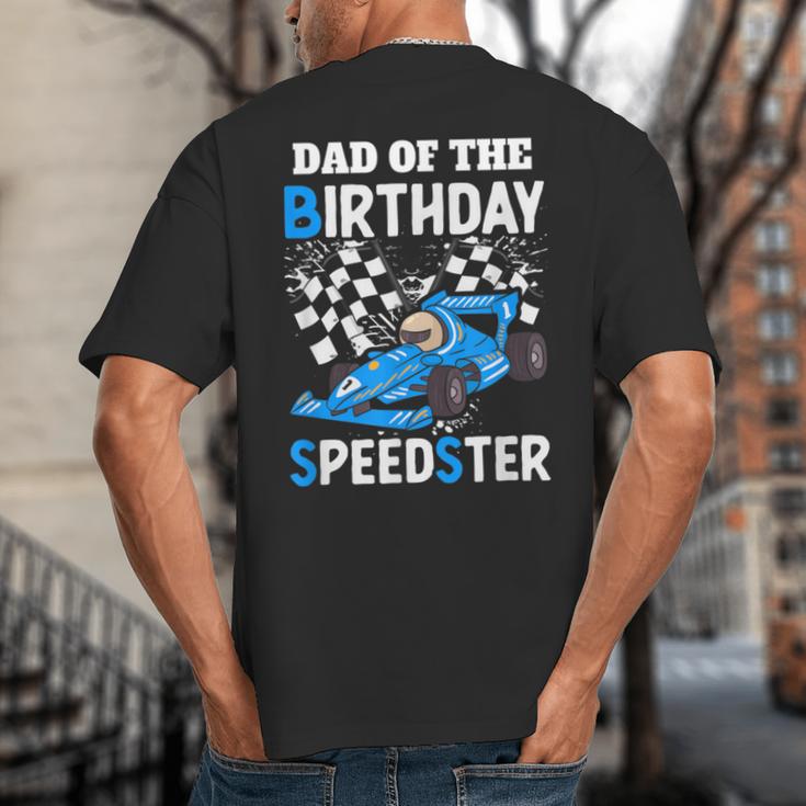 Dad Shirt Two Fast Two Curious Racing Cars Birthday Big And Tall Men's T-Shirt Back Print