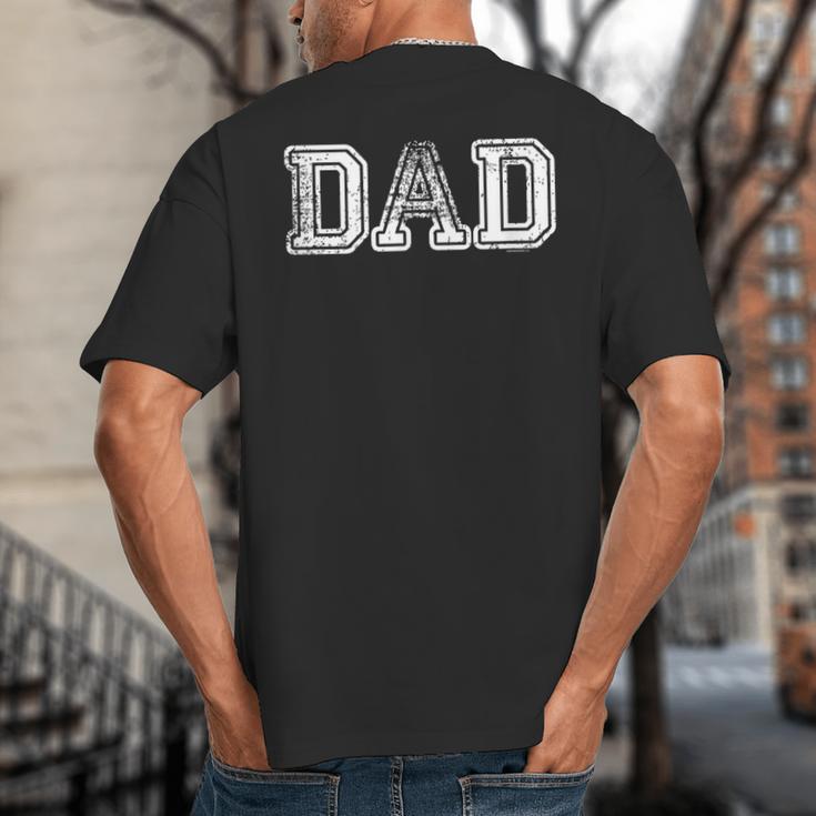 Dad Shirts For Dad Vintage Dad Idea Fathers Day Fun Big And Tall Men's T-Shirt Back Print