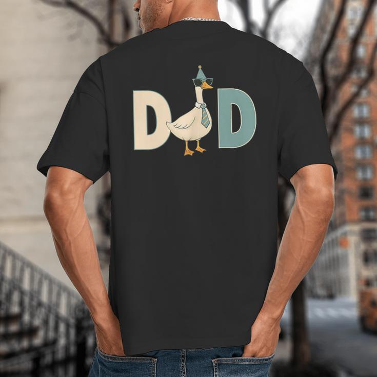 Dad Silly Goose 1st Birthday Family Matching Pocket Big And Tall Men's T-Shirt Back Print