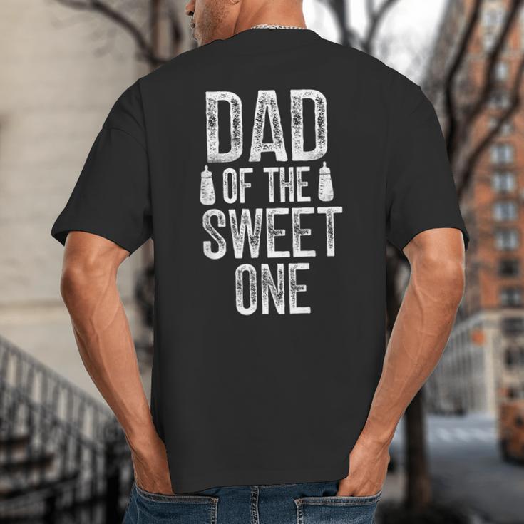 Dad Of The Sweet One Father's Day Daddy Big And Tall Men's T-Shirt Back Print