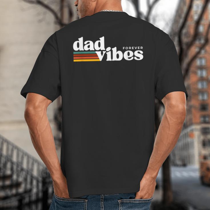 Dad-Vibes Forever Father Retro Vintage Big And Tall Men's T-Shirt Back Print