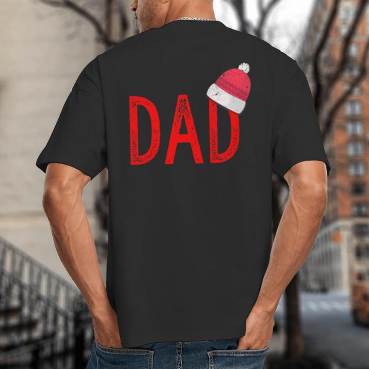 Dad Xmas PJs Christmas Pajamas And Xmas PJ Family Shirt Big And Tall Men's T-Shirt Back Print