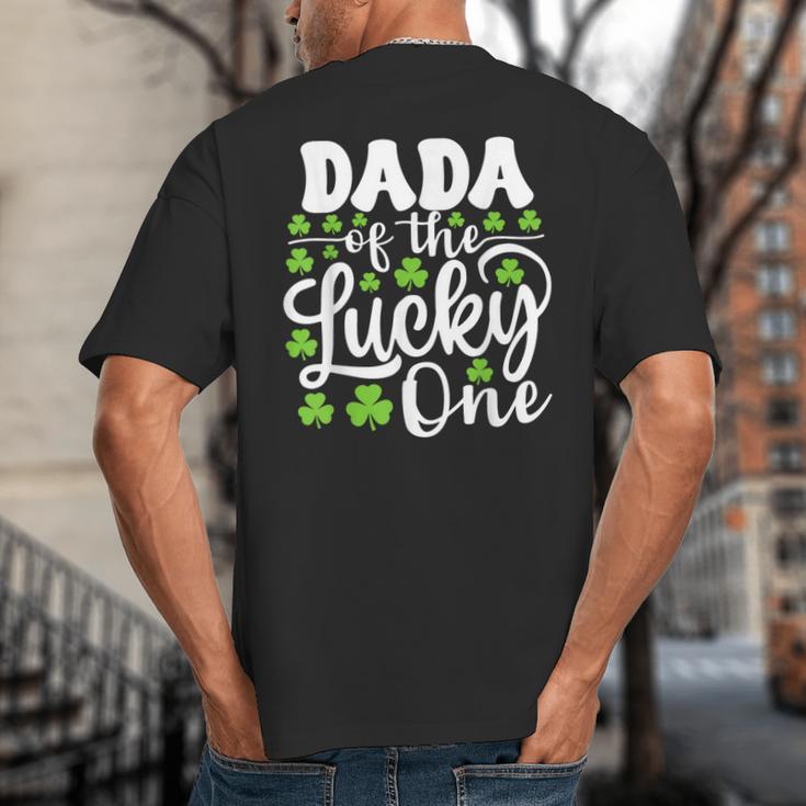 Dada Of The Lucky One First Birthday St Patrick's Day Big And Tall Men's T-Shirt Back Print
