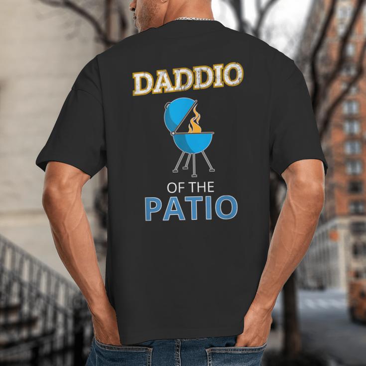 Daddio Of The Patio Fathers Day BBQ Grill Dad Big And Tall Men's T-Shirt Back Print