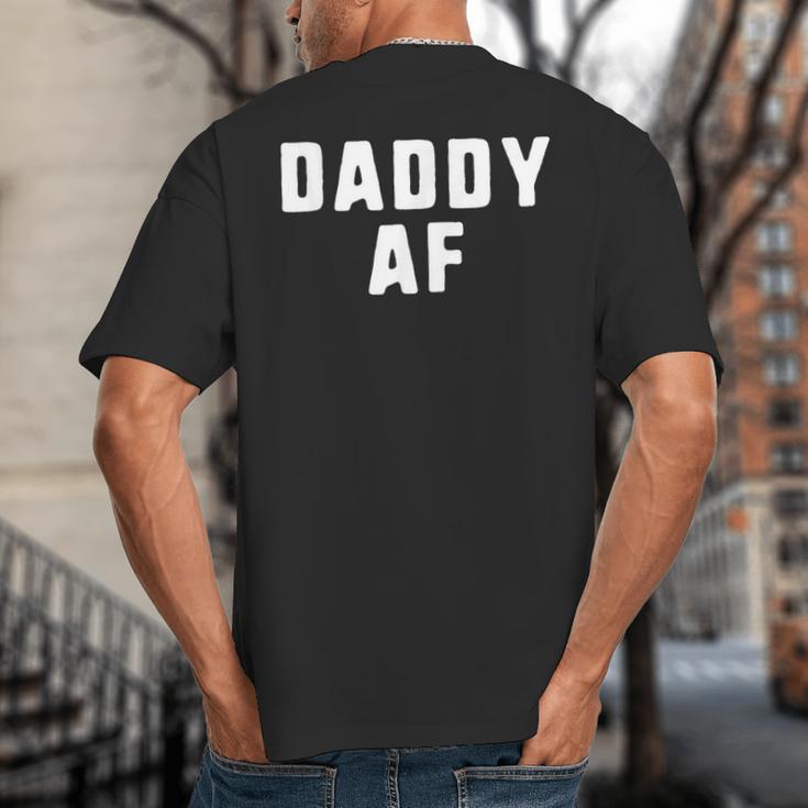 Daddy AF As Fuck Christmas T-Shirt Big And Tall Men's T-Shirt Back Print