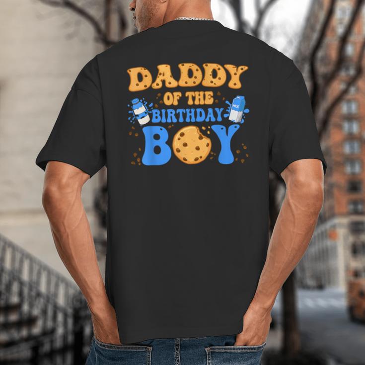Daddy Of The Birthday Boy Milk And Cookies Lover Big And Tall Men's T-Shirt Back Print Daddy Of The Birthday Boy Milk And Cookies Lover Big And Tall Men's T-Shirt Back Print