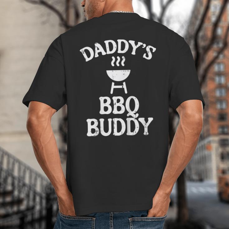 Daddys BBQ Buddy Cute Barbecue Family Match Boys Girls Kids Big And Tall Men's T-Shirt Back Print