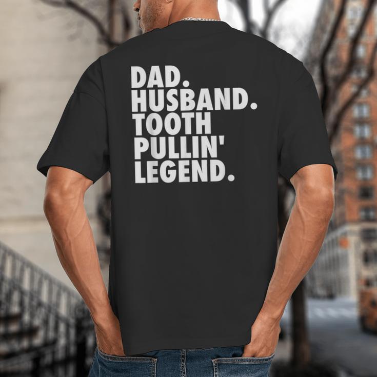 Dentist Men Son Husband Dad Boss Big And Tall Men's T-Shirt Back Print