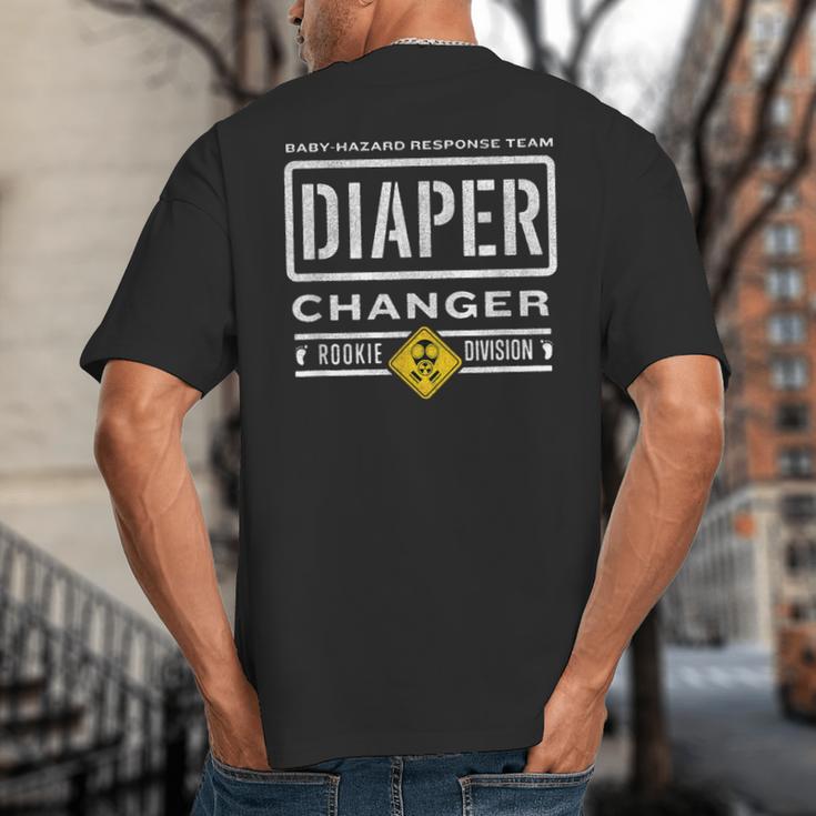 Diaper Changer Duty Expecting Baby New Dad Mom Big And Tall Men's T-Shirt Back Print Diaper Changer Duty Expecting Baby New Dad Mom Big And Tall Men's T-Shirt Back Print