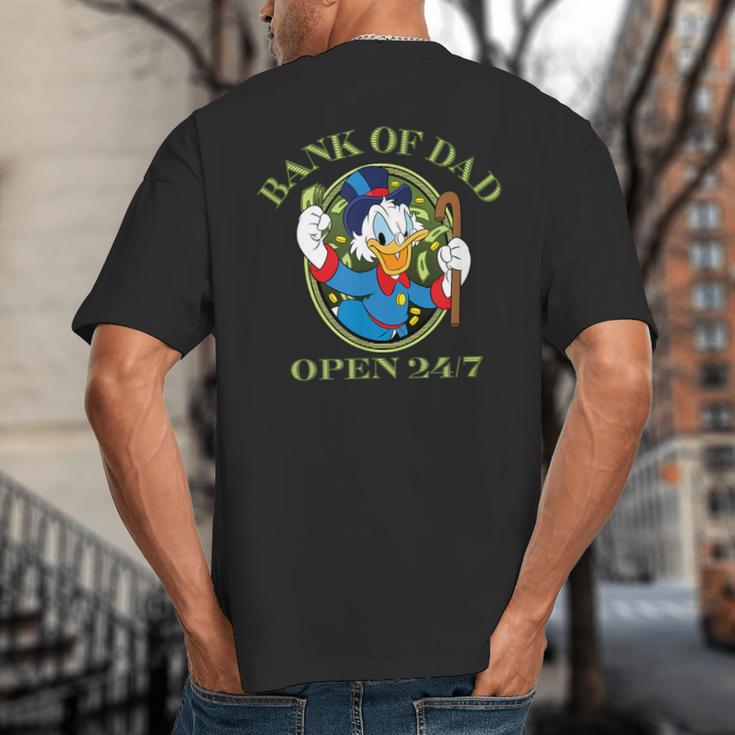 Disney DuckTales Bank Of Dad Small Big And Tall Men's T-Shirt Back Print Disney DuckTales Bank Of Dad Small Big And Tall Men's T-Shirt Back Print