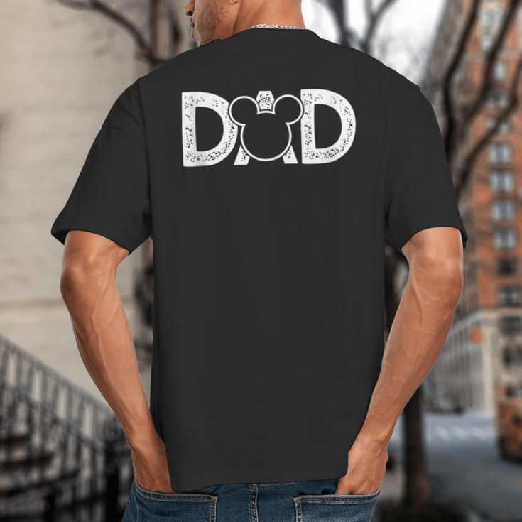 Disney Mickey Mouse Dad Small Big And Tall Men's T-Shirt Back Print