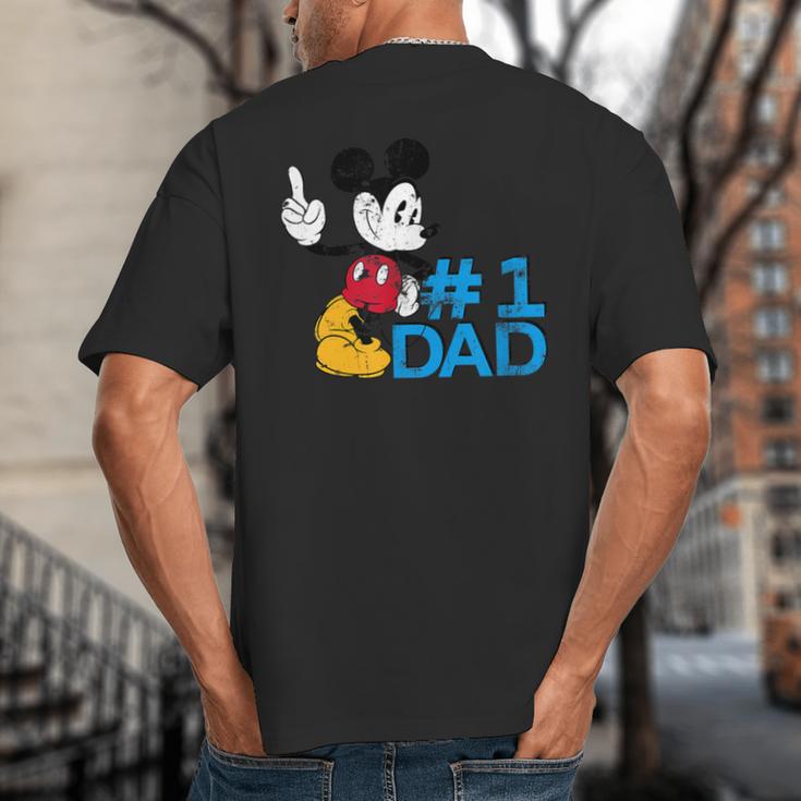 Disney Mickey Mouse Father's Day 1 Dad Big And Tall Men's T-Shirt Back Print Disney Mickey Mouse Father's Day 1 Dad Big And Tall Men's T-Shirt Back Print