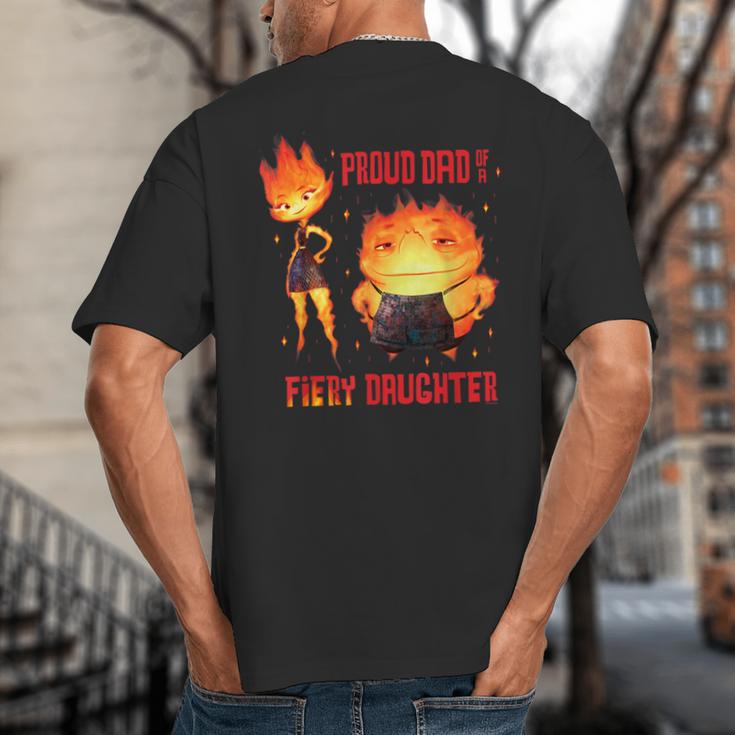 Disney And Pixar’s Elemental Proud Dad Of a Fiery Daughter Big And Tall Men's T-Shirt Back Print Disney And Pixar’s Elemental Proud Dad Of a Fiery Daughter Big And Tall Men's T-Shirt Back Print