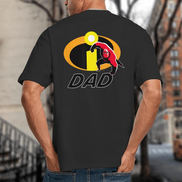 Disney And Pixar's The Incredibles Mr Incredible Dad Family Big And Tall Men's T-Shirt Back Print