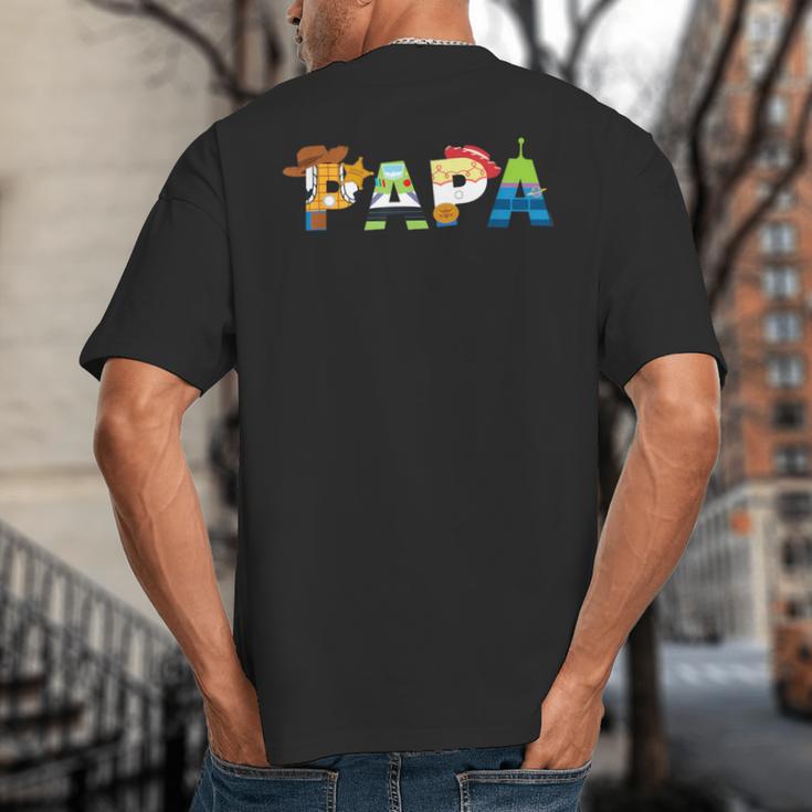 Disney And Pixar’s Toy Story Papa Father’s Day Dad Birthday Big And Tall Men's T-Shirt Back Print