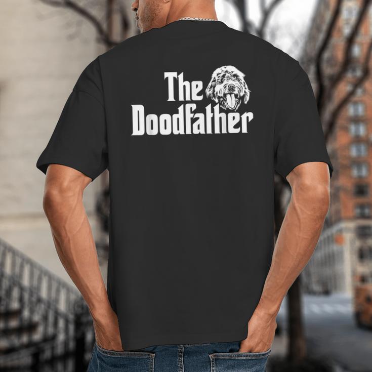 The Doodlefather Golden Doodle Dad Dog Goldendoodle Big And Tall Men's T-Shirt Back Print