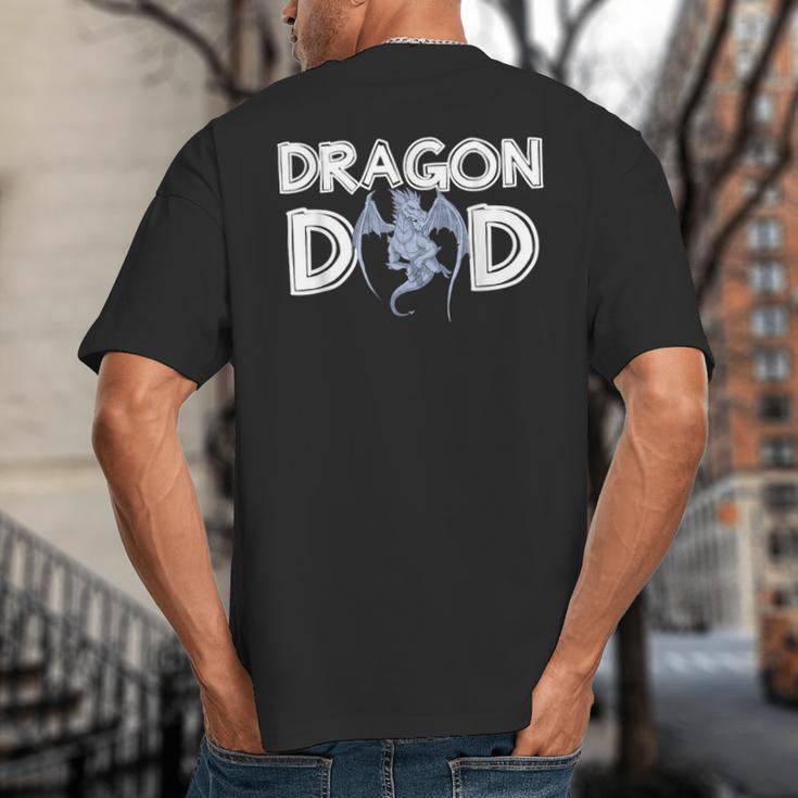 Dragon Dad Daddy Father's Day Dragon Big And Tall Men's T-Shirt Back Print