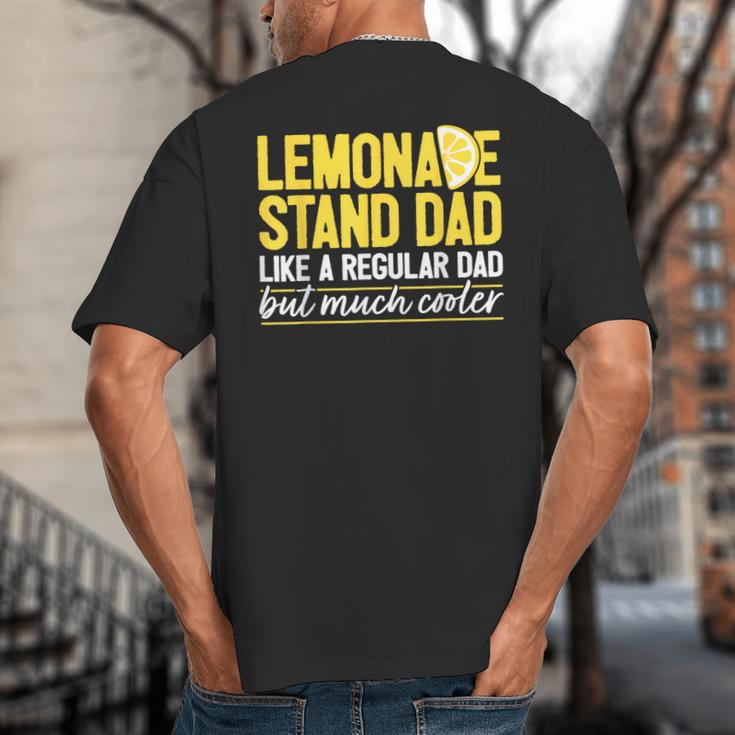 Family Lemonade Stand Dad Big And Tall Men's T-Shirt Back Print Family Lemonade Stand Dad Big And Tall Men's T-Shirt Back Print