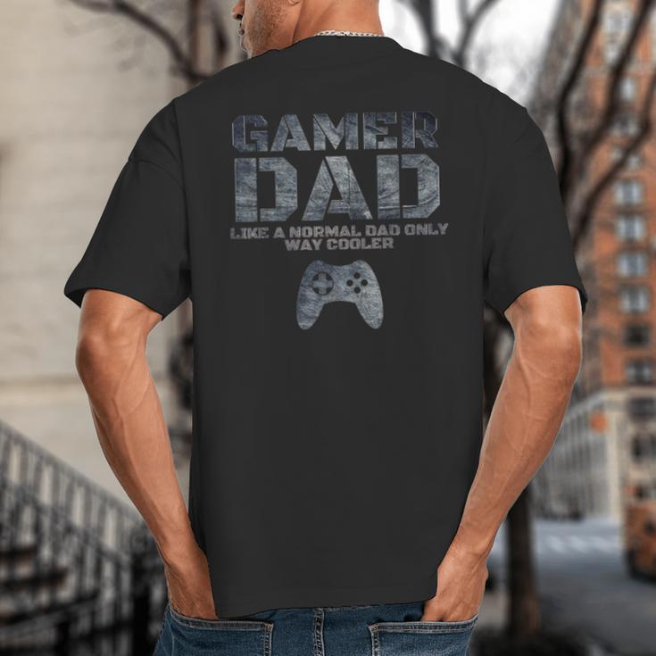 Father Dad Daddy Husband Tshirt Gamer Dad Big And Tall Men's T-Shirt Back Print Father Dad Daddy Husband Tshirt Gamer Dad Big And Tall Men's T-Shirt Back Print
