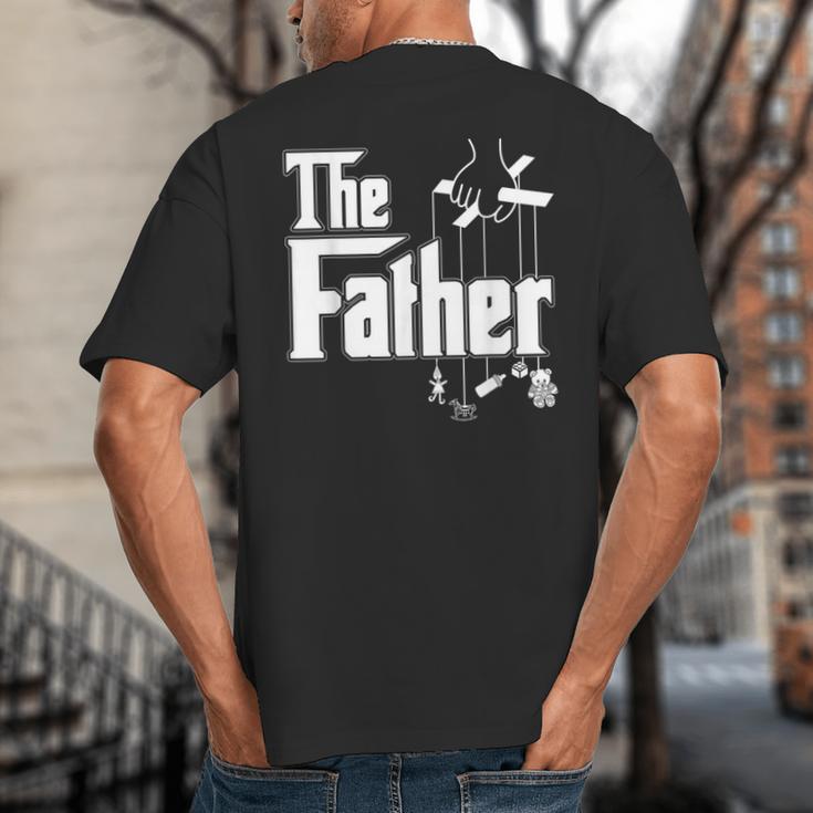 The Father New Daddy Expecting Baby T-Shirt Big And Tall Men's T-Shirt Back Print