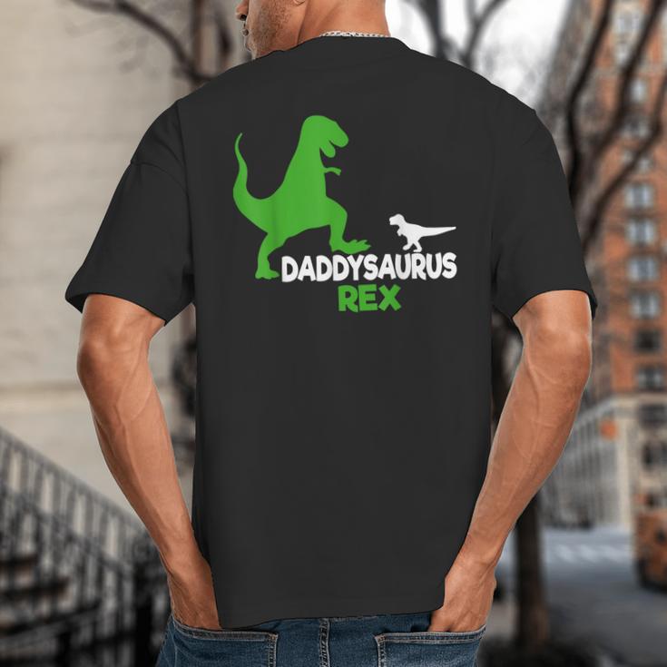 Father's Day Idea Daddysaurus Rex T-Shirt Big And Tall Men's T-Shirt Back Print Father's Day Idea Daddysaurus Rex T-Shirt Big And Tall Men's T-Shirt Back Print