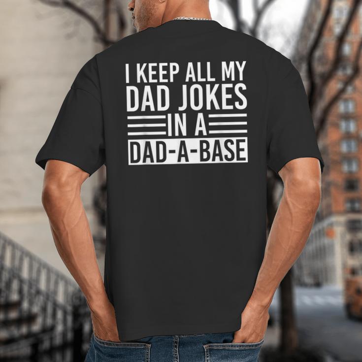 Father's Day Nerd Programmer Dad Jokes Big And Tall Men's T-Shirt Back Print