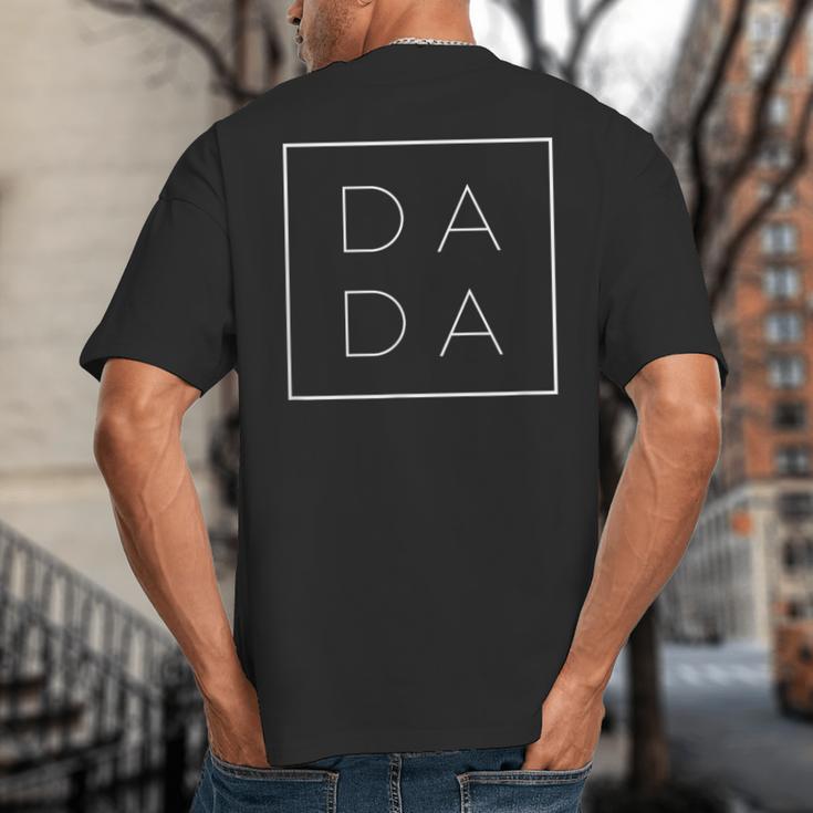 Father's Day For New Dad Him Papa Grandpa Dada Big And Tall Men's T-Shirt Back Print