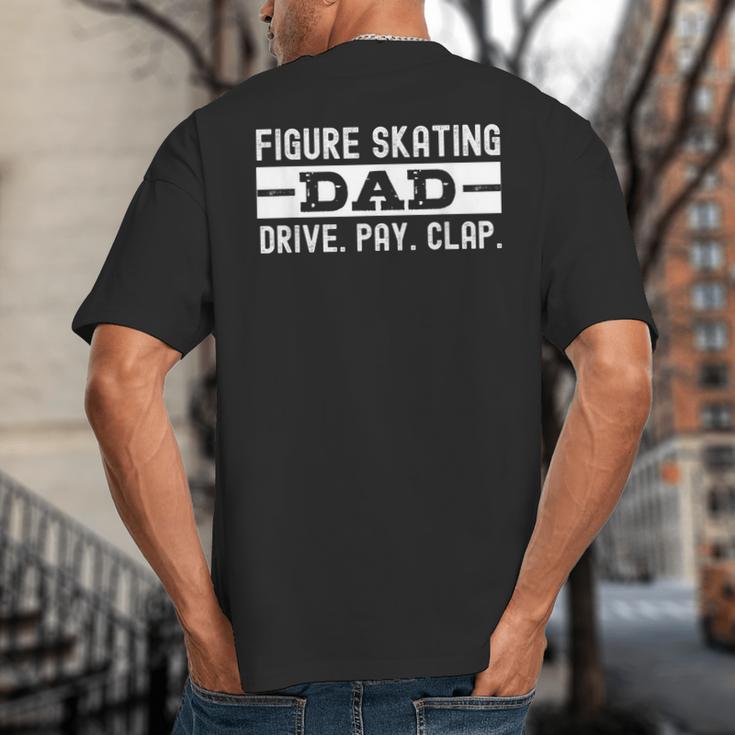Figure Skating Dad Big And Tall Men's T-Shirt Back Print