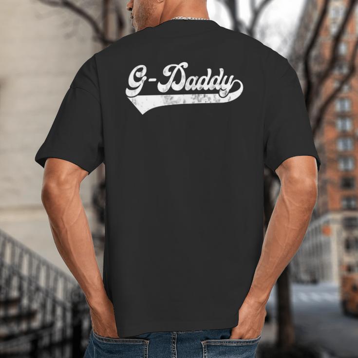 G-Daddy Vintage Retro Father's Day For Papa Grandpa Big And Tall Men's T-Shirt Back Print