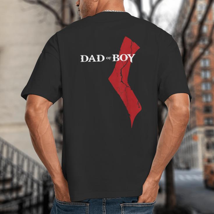 God Of Boy Dad Video Game Tshirt Father's Day Edition Big And Tall Men's T-Shirt Back Print