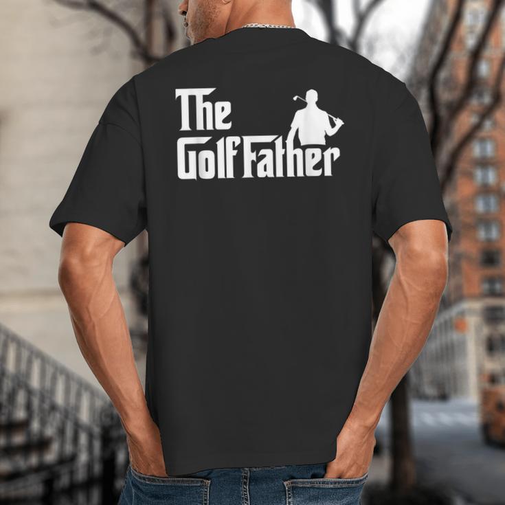 Golffather Father Dad Golfer Golfing Golf Club Putter Big And Tall Men's T-Shirt Back Print