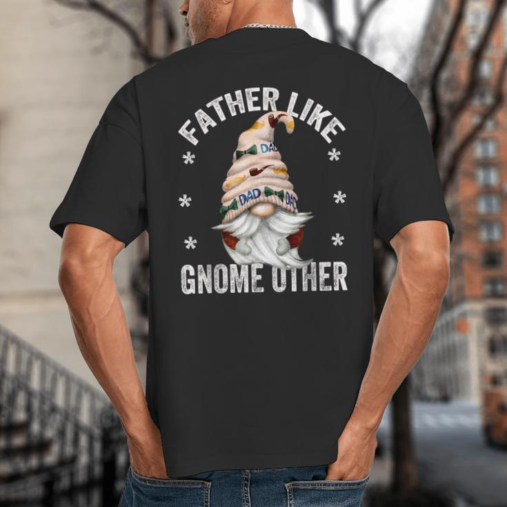 Grandpa Fathers Day Gnome For Men And Best Dad Pun Big And Tall Men's T-Shirt Back Print